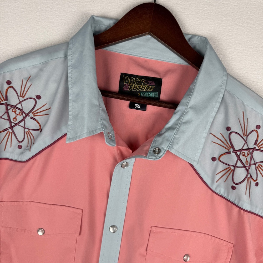 RSVLTS Back to the Future Eastwood Roper Shirt Mens 3XL KUNUFLEX Pearl Snap